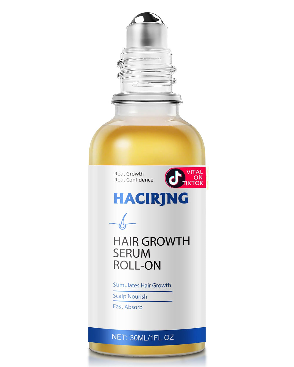 HACIRJNG Hair Growth Serum Roll-On bottle for precise nightly scalp nourishment