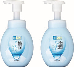 Creamy foam texture demonstrates gentle, moisturizing wash