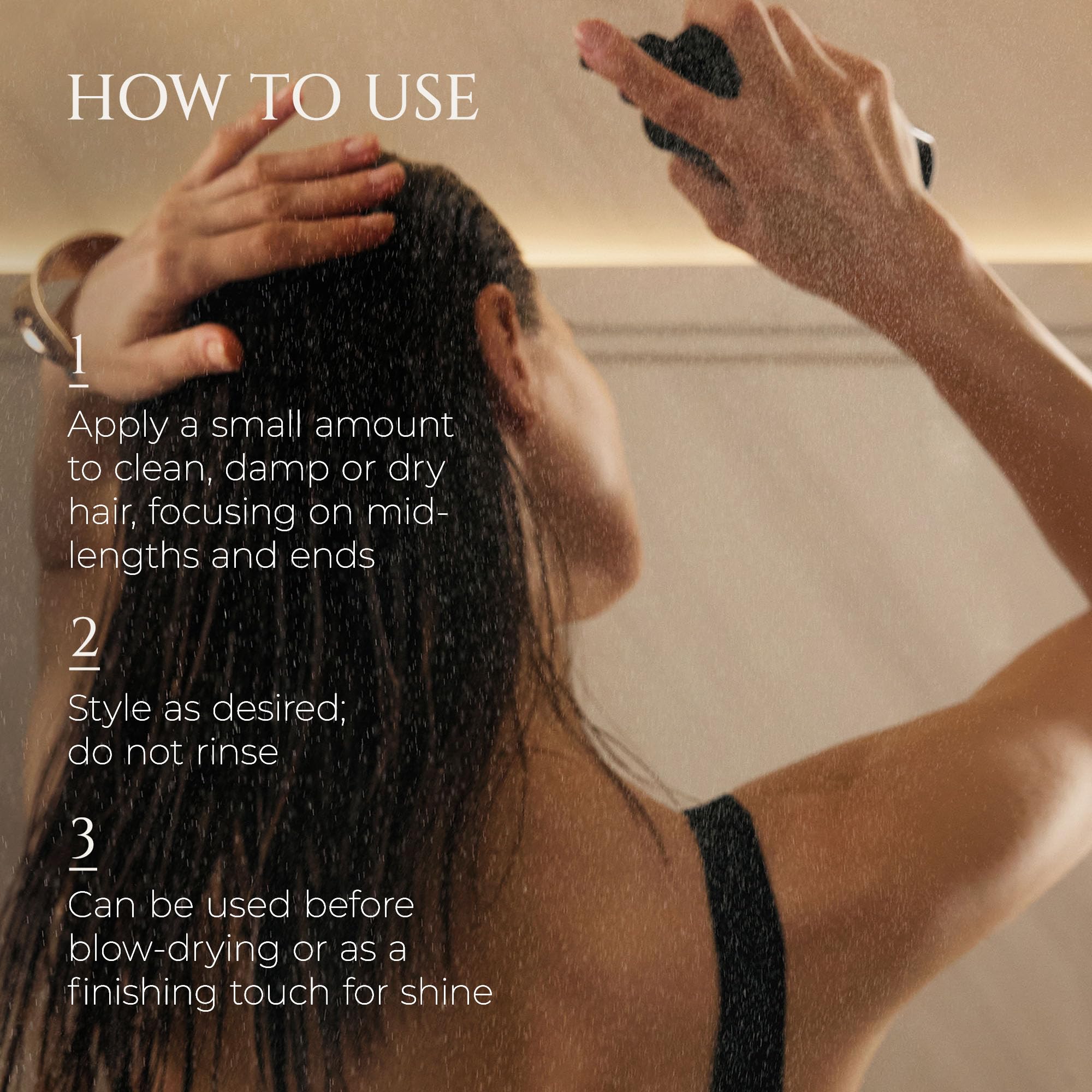 HADAT Hydro Miracle serum helps tame frizz on humid days.