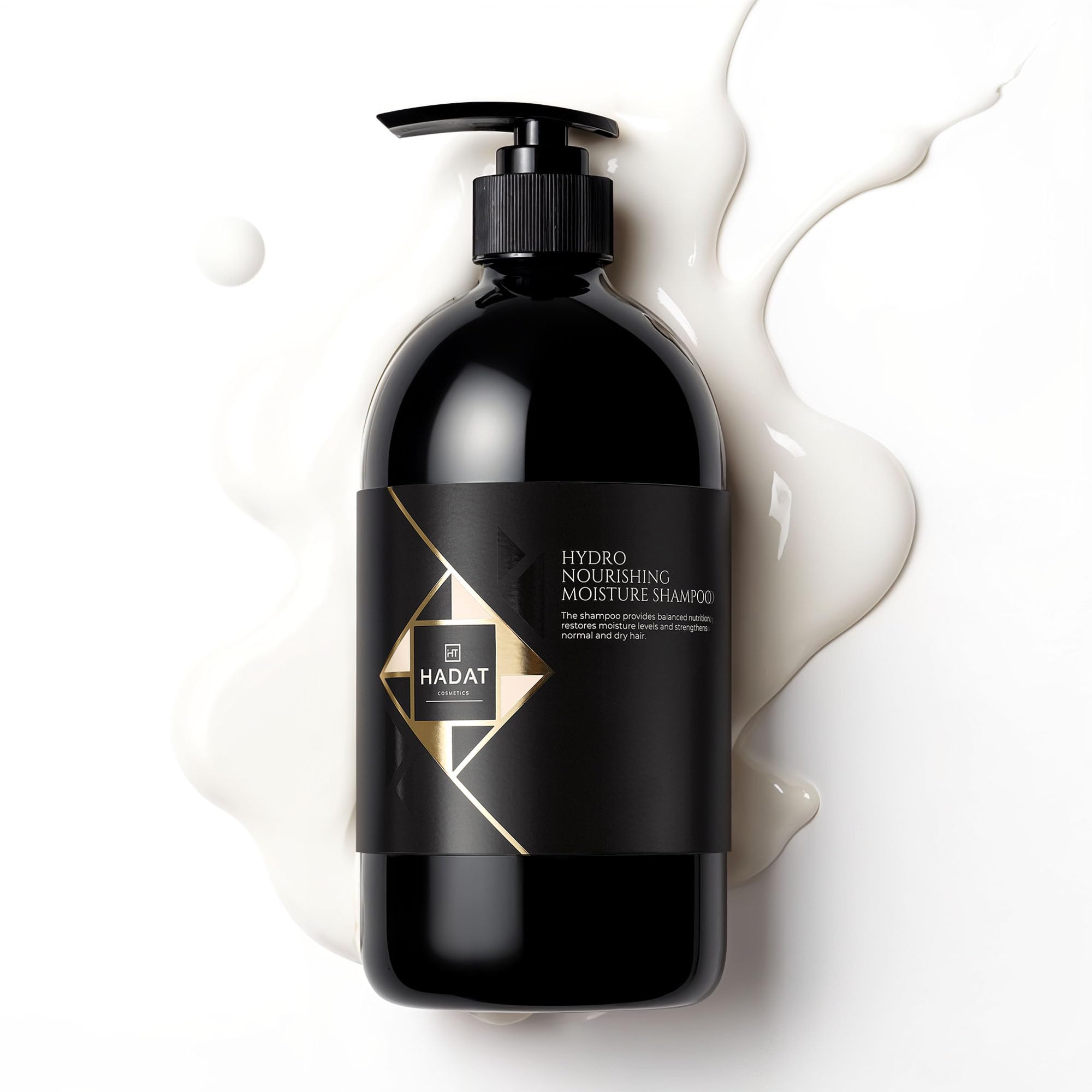 HADAT Hydro Nourishing Moisture Shampoo bottle front showing salon-grade hydration