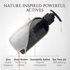 Gentle scalp care action for sensitive or oily roots during washing