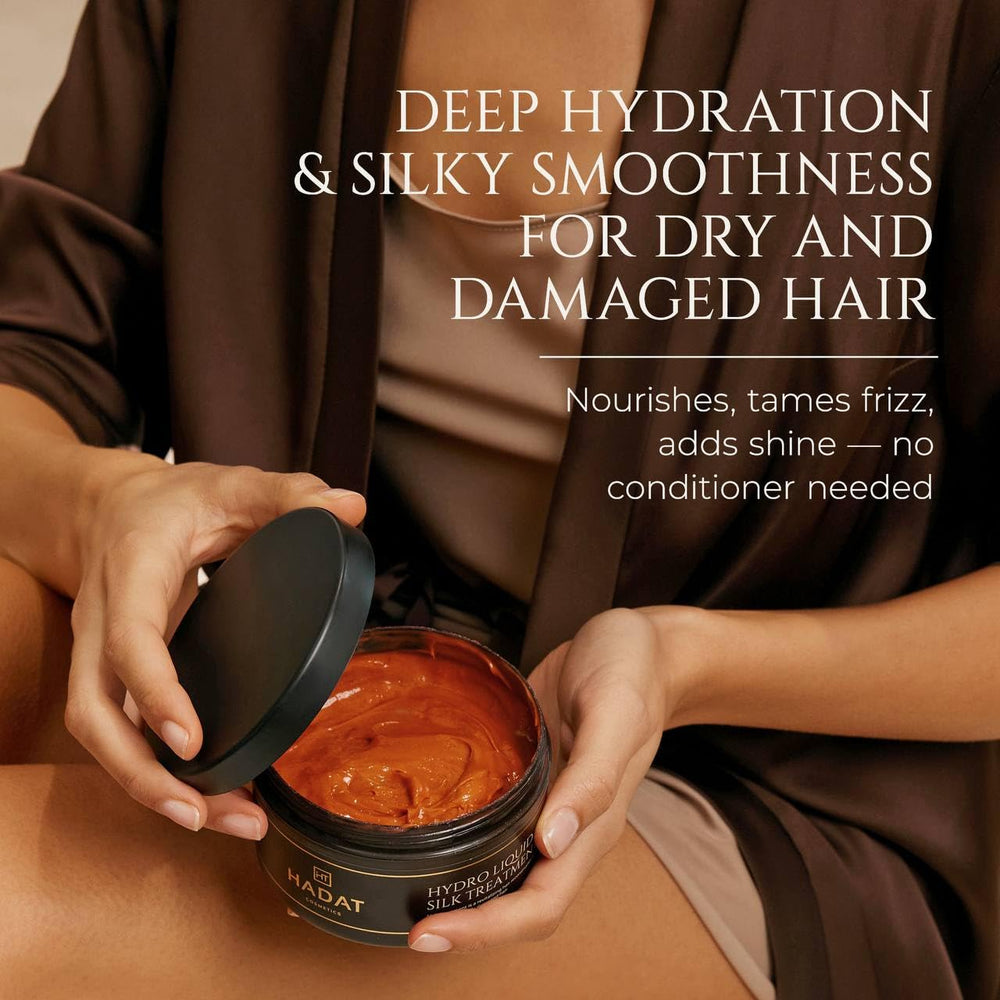 Macadamia and argan oils nourish color-treated hair with rich protection