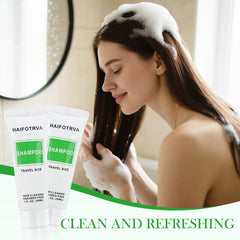 HAIFOTRVA mini shampoo individually wrapped, mess-free single-use for travelers.