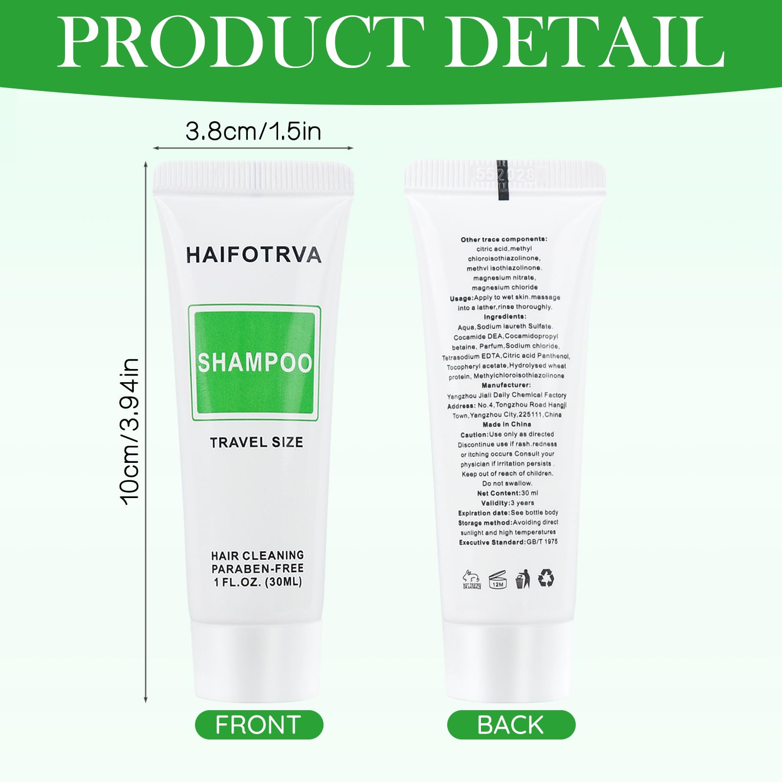 HAIFOTRVA neutral scent shampoo, pleasant cleansing without overpowering fragrance.