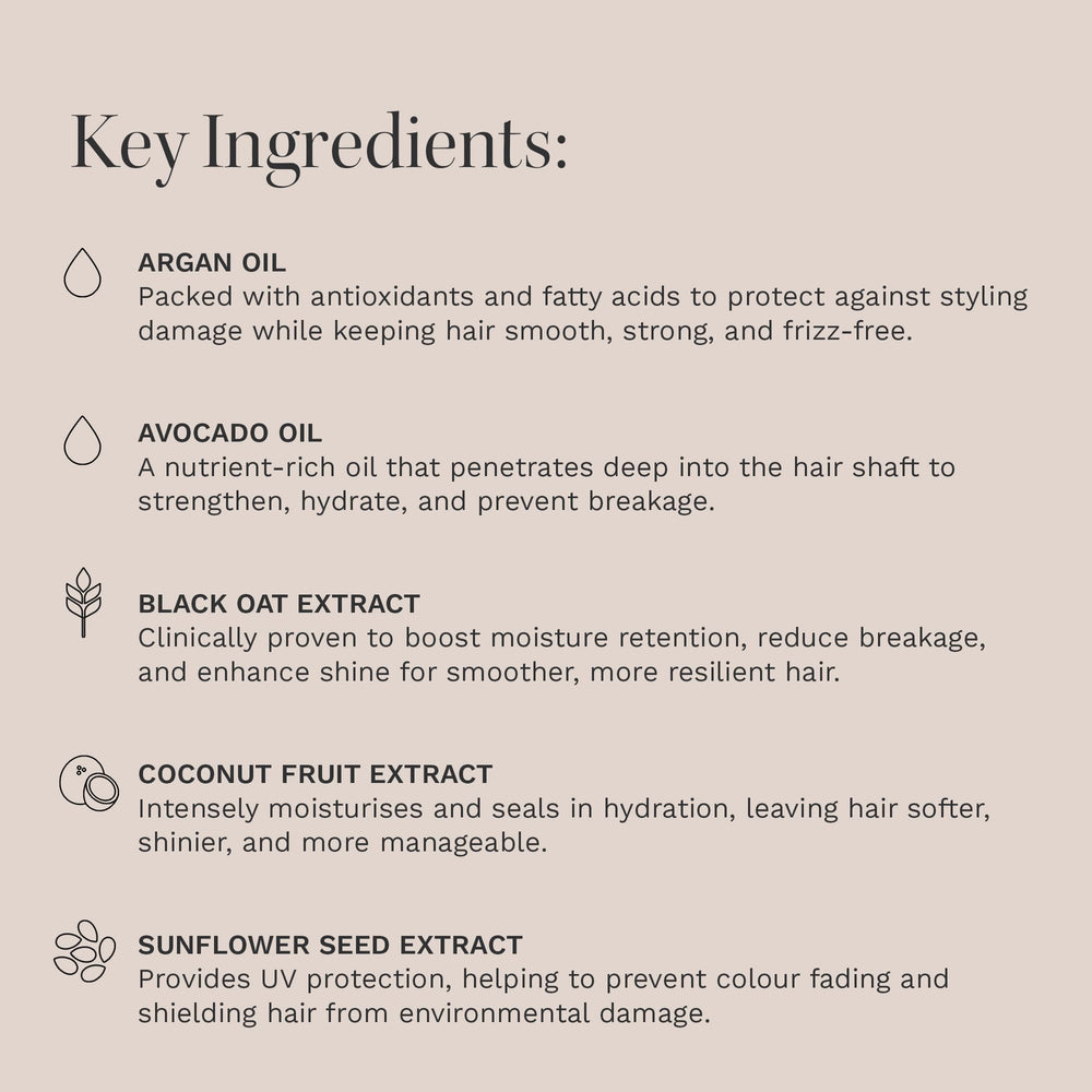 HAIR BURST Hydrating Mask brushing application demonstrates effortless detangling and smooth distribution.