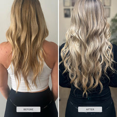 HAIR BURST Hydrating Mask finished result highlights glossy, resilient strands.