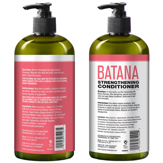 Hair Chemist BatanaStrengthening Conditioner tube demonstrates detangling and smoother results