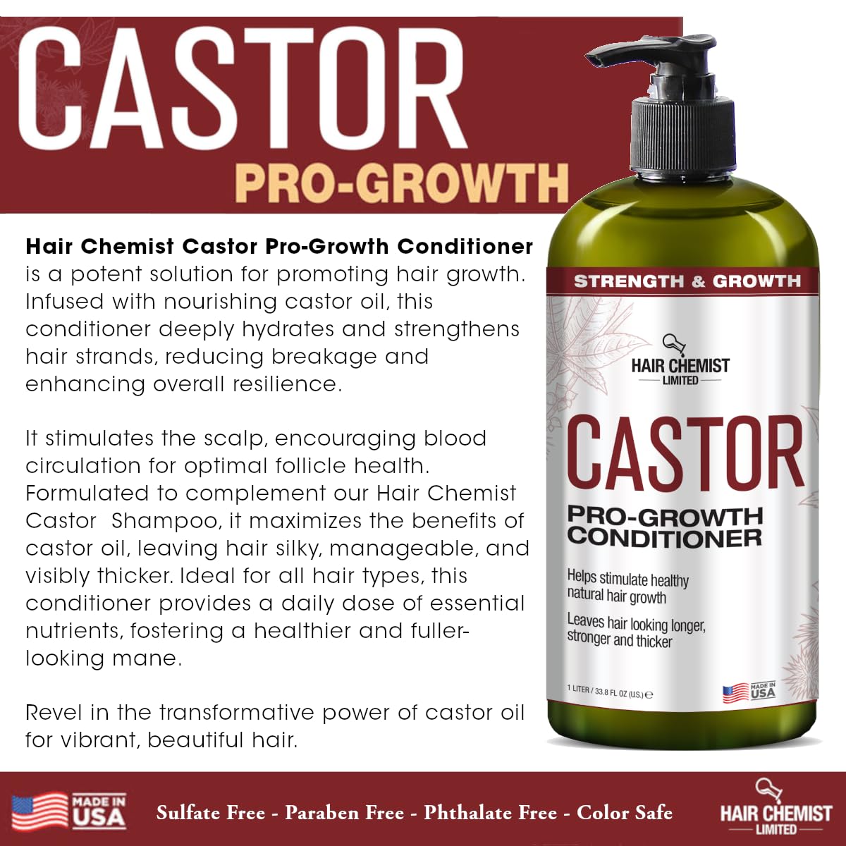 Hair Chemist Castor Pro-Growth Gift Box opened for gifting