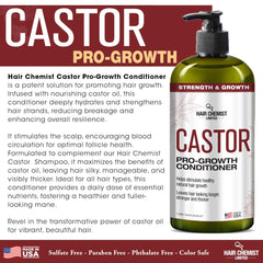 Hair Chemist Castor Pro-Growth Gift Box opened for gifting