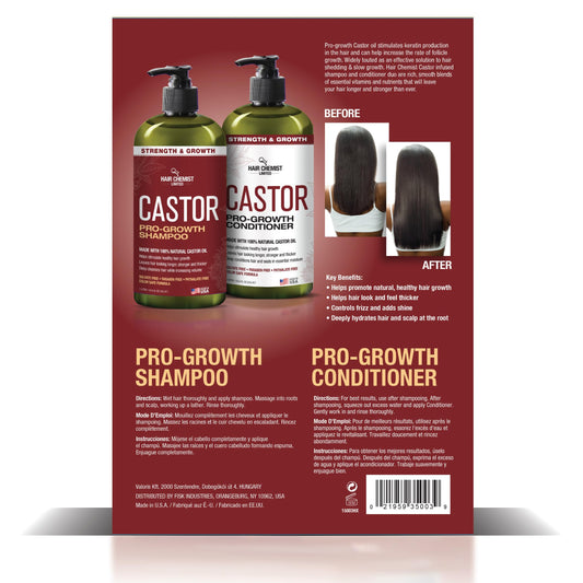Hair Chemist Castor Pro-Growth Conditioner bottle supports smoother hair