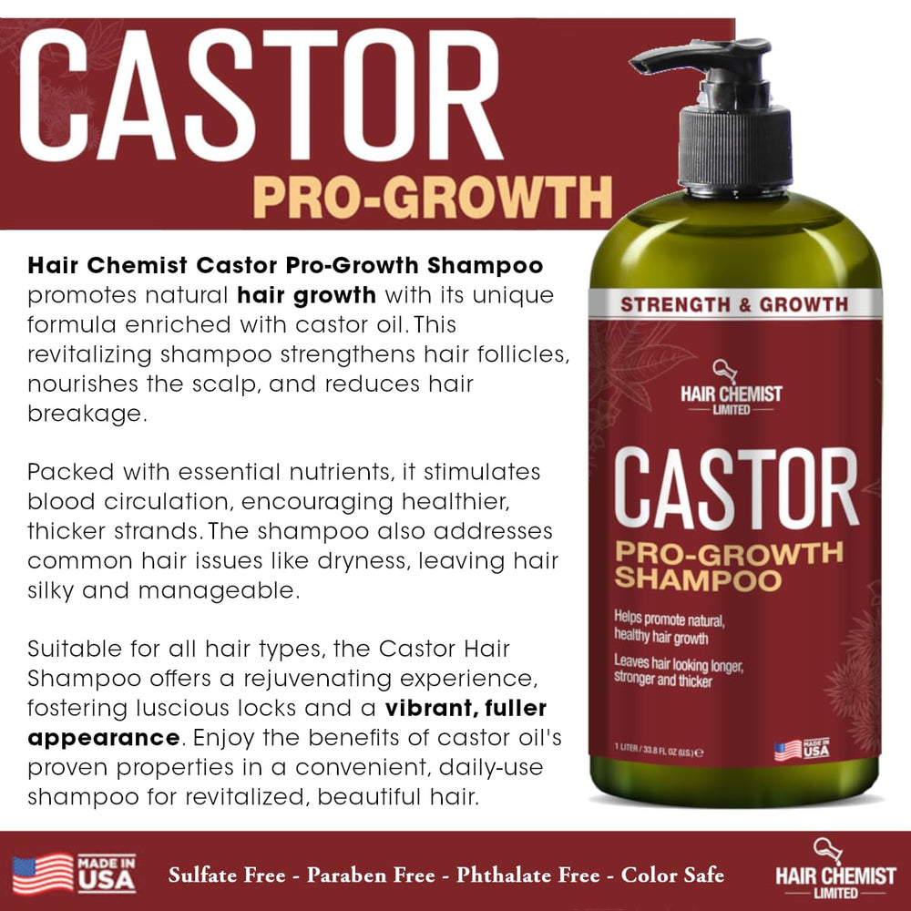 Hair Chemist Castor Pro-Growth Conditioner close-up shows bottle design