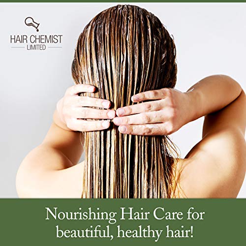 Hair Chemist Macadamia Oil Shampoo ingredients graphic showing deep moisture.