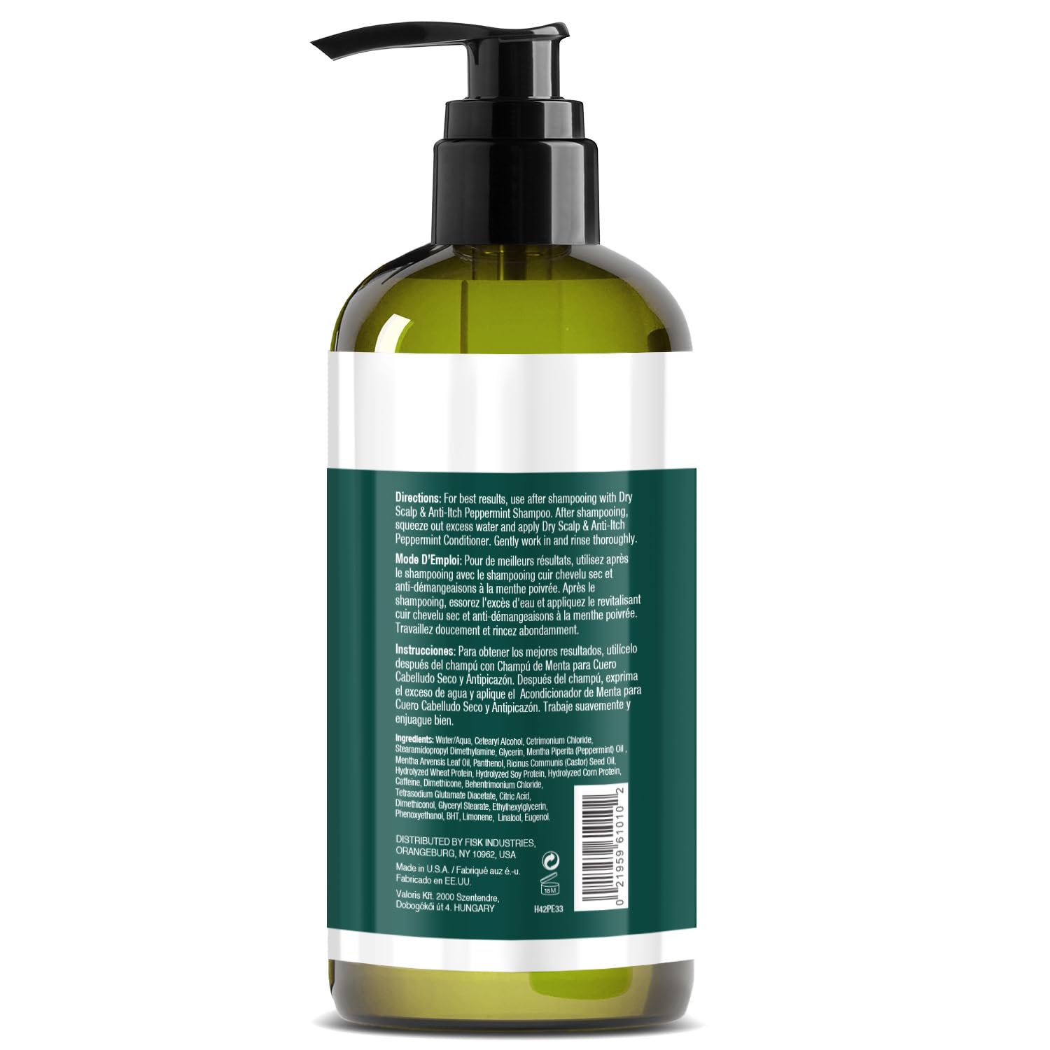 Hair Chemist Peppermint conditioner application demonstrates cooling relief and even distribution.