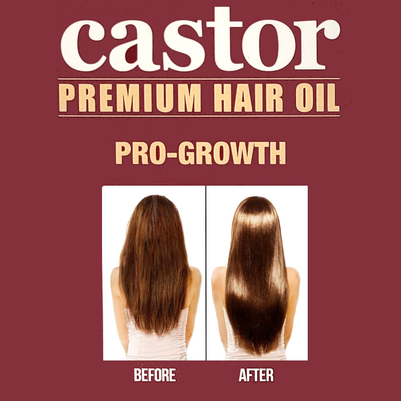 Hair Chemist Pro-Growth Castor Oil USA-made label; emphasizes quality and domestic production.