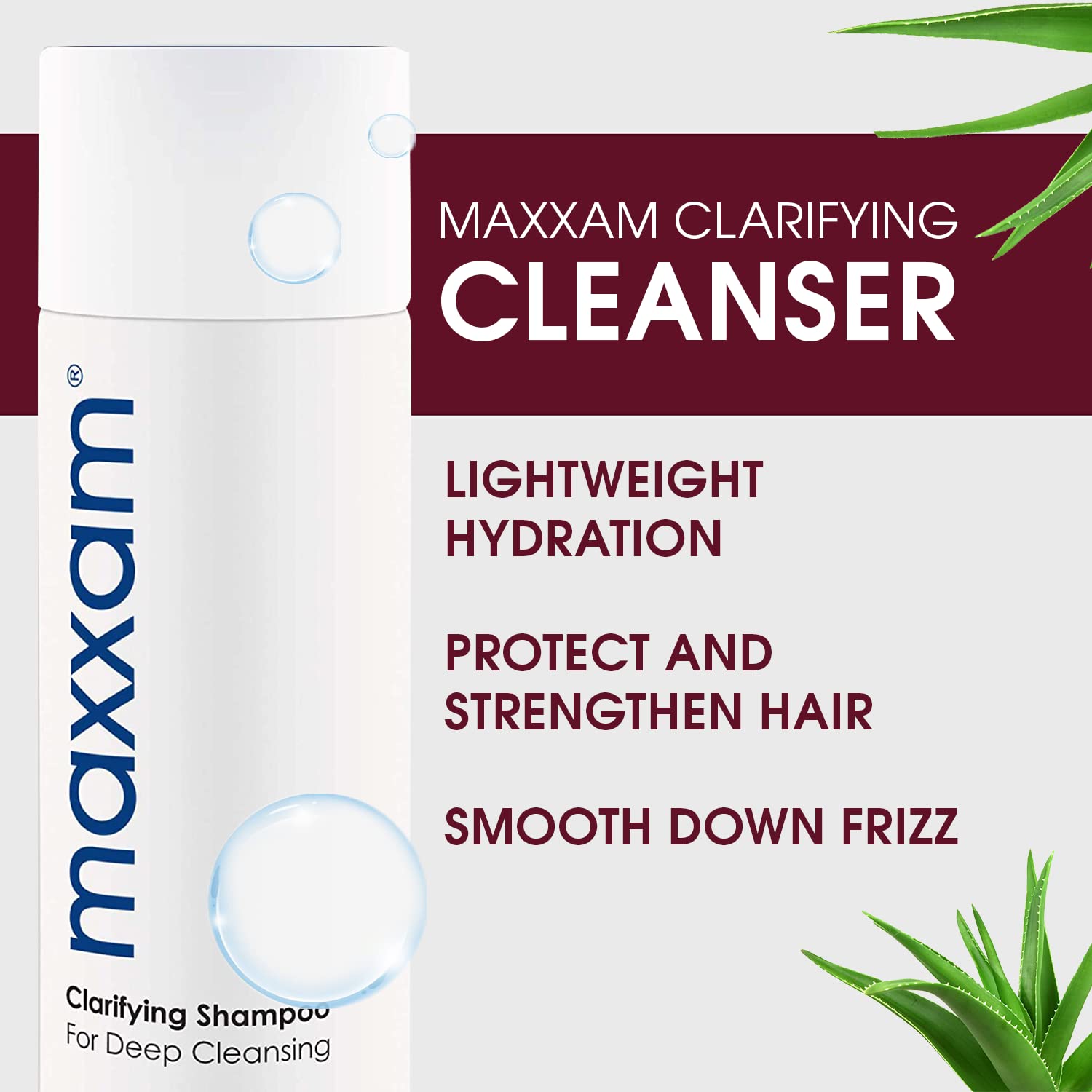 HAIR CLUB Maxxam clarifying shampoo lather demonstrates rich cleanse.