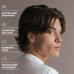 Hair Craft Co. CRVFT men's hair oil packaging highlights clean, minimal design.