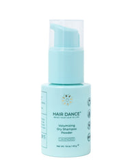 Hair Dance dry shampoo powder bottle with lavender scent refreshes hair