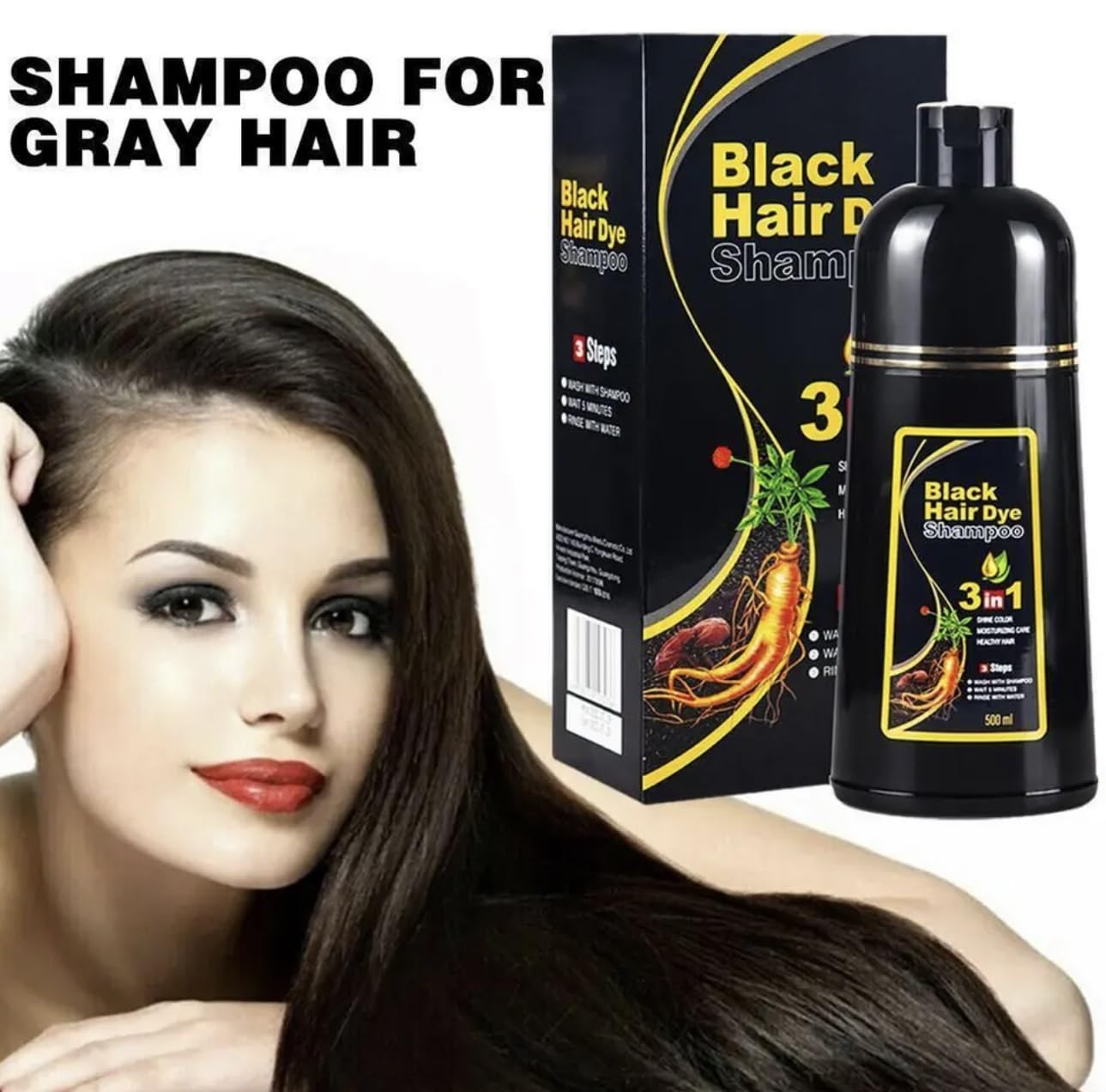 Hair Dye Color Shampoo seven-color palette image for versatile home coloring