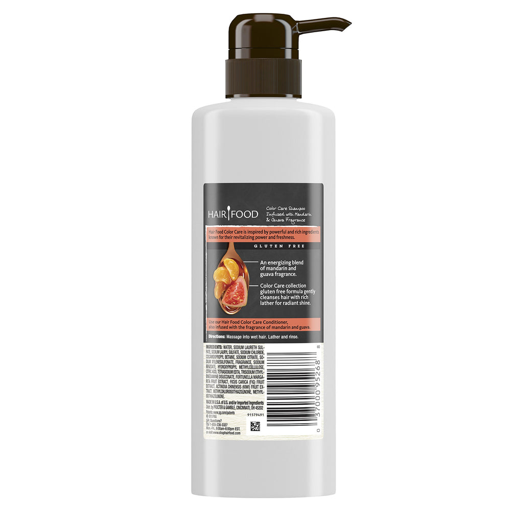 Hair Food Color Care Shampoo lather closeup showing rich foam