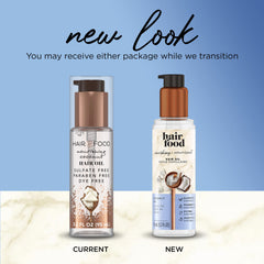 Hair Food nourishing oil routine boosts manageability.
