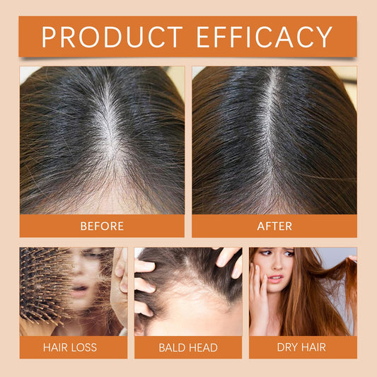 Hair Growth Ampoules with Turmeric label detail, fragrance-free 2ml dosage.