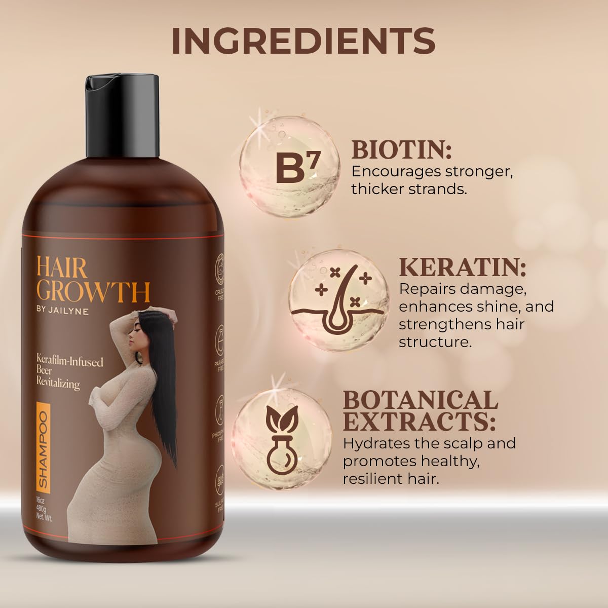 Shampoo pump dispensing the formula for easy daily use