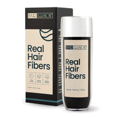 Hair Illusion 38g bottle in jet black for a natural fuller look.
