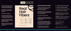Hair Illusion bottle pours fibers onto thinning areas during styling.