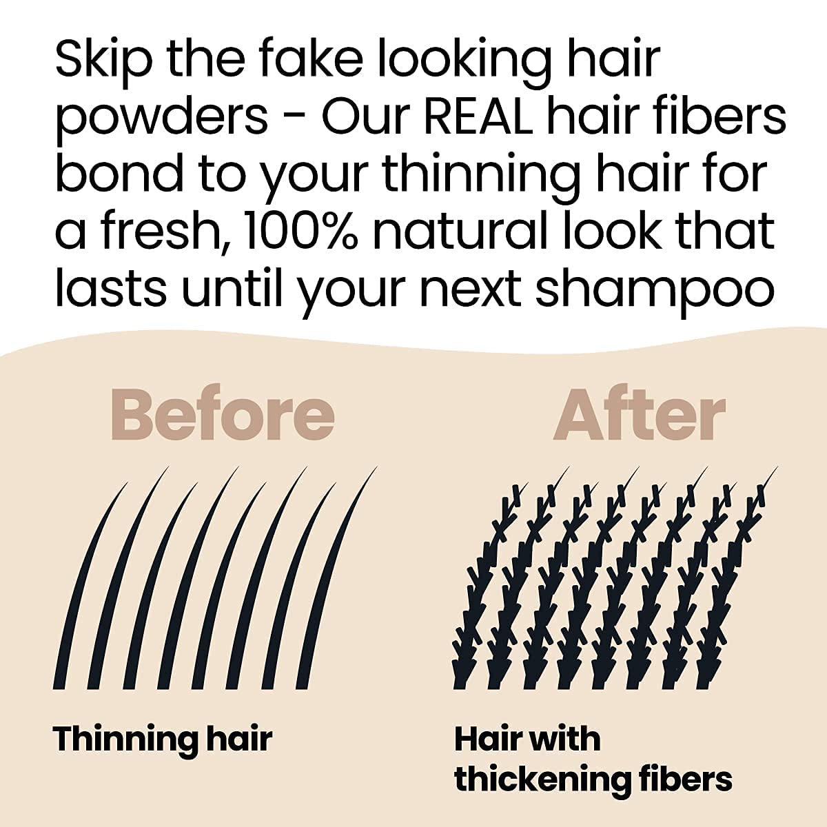 Hair Illusion for men and women demonstrates universal appeal and versatile use.
