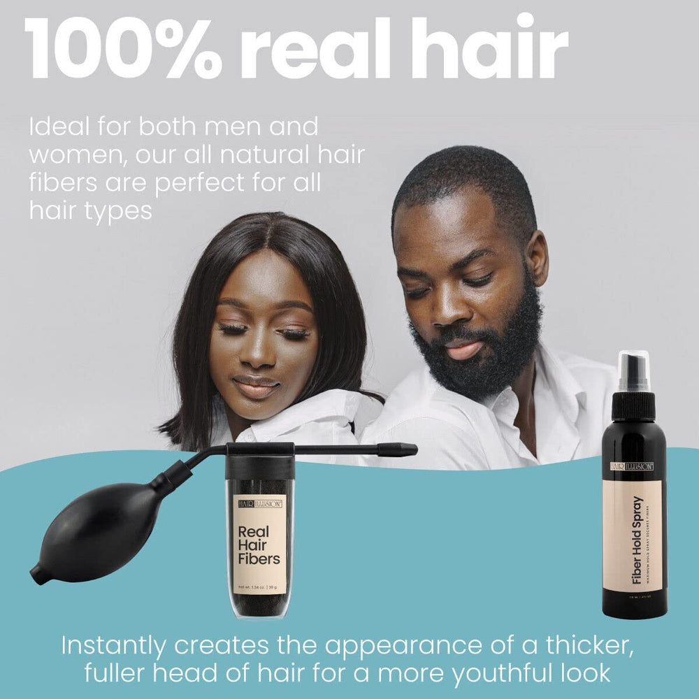Hair Illusion multi-shade preview helps select the best match.