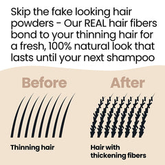 Hair Illusion seamless blend on scalp provides discreet appearance.