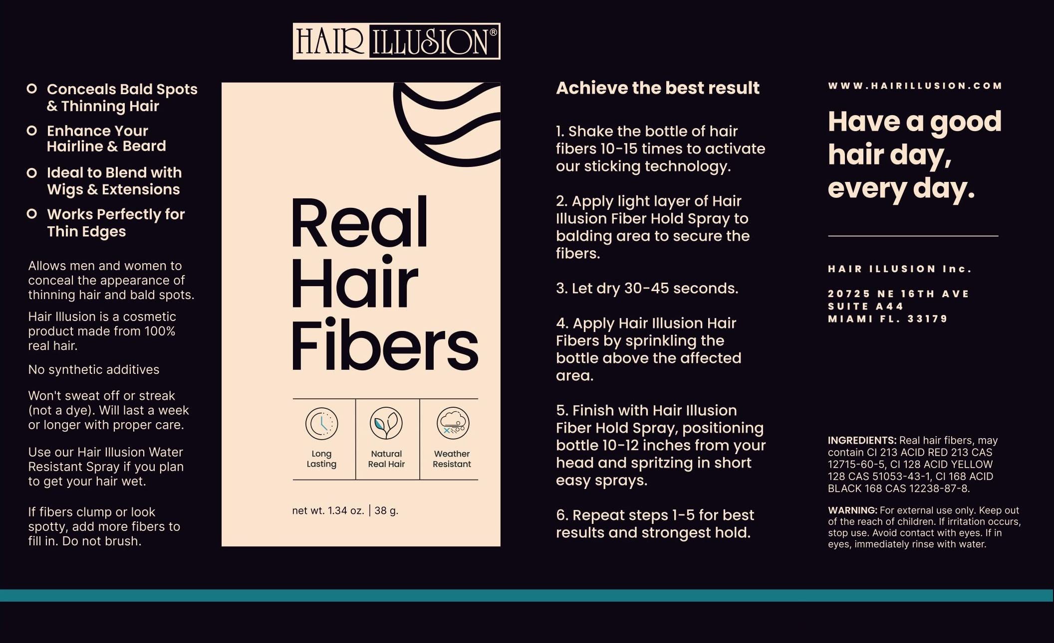 Hair Illusion shade-range varieties support versatile color matching.