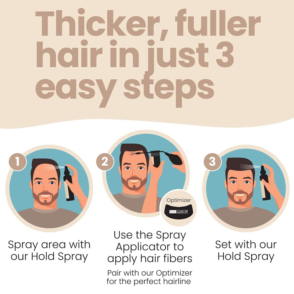 Hair Illusion synthetic-free formula underscores natural look and safe use