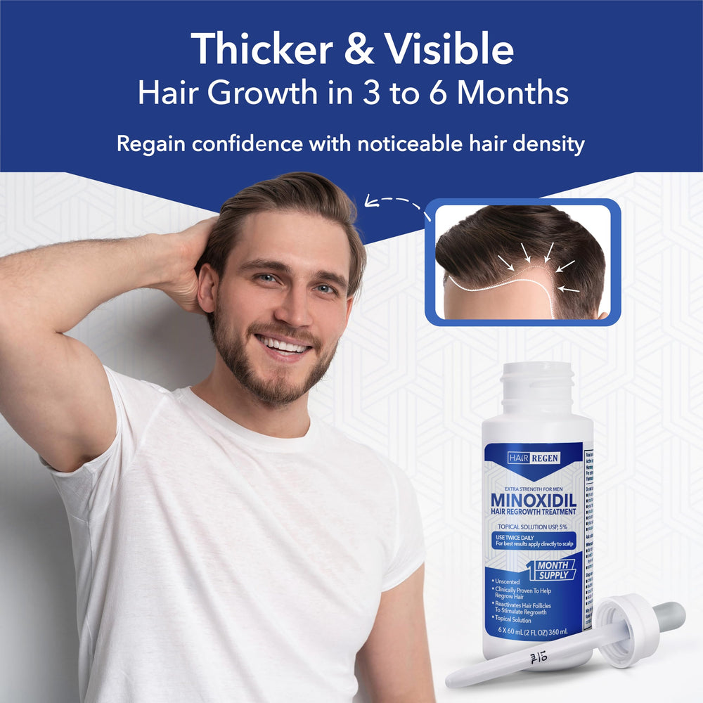 Hair Regen precision dropper for targeted scalp use.