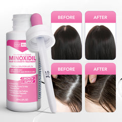 Hair Regen 2% minoxidil six-pack kit provides a six-month supply.
