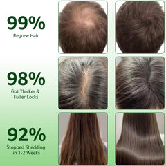 Hair Regrowth System ginseng extract close-up signals vitality and fuller-looking hair.