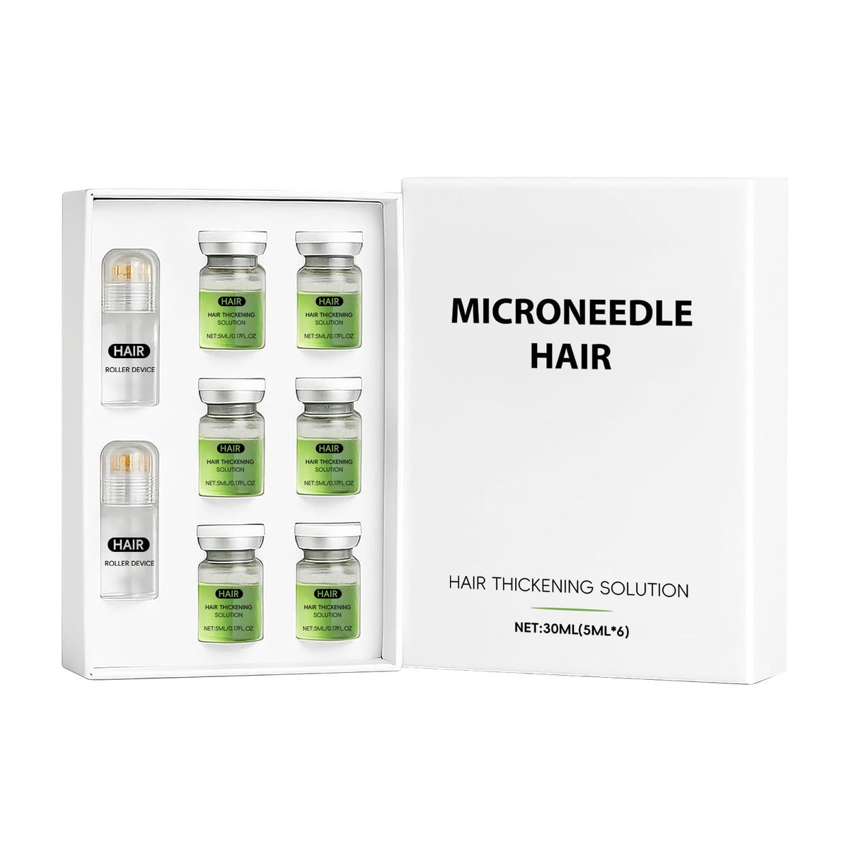 Hair Regrowth System serum biotin drops nourish the scalp and improve texture.