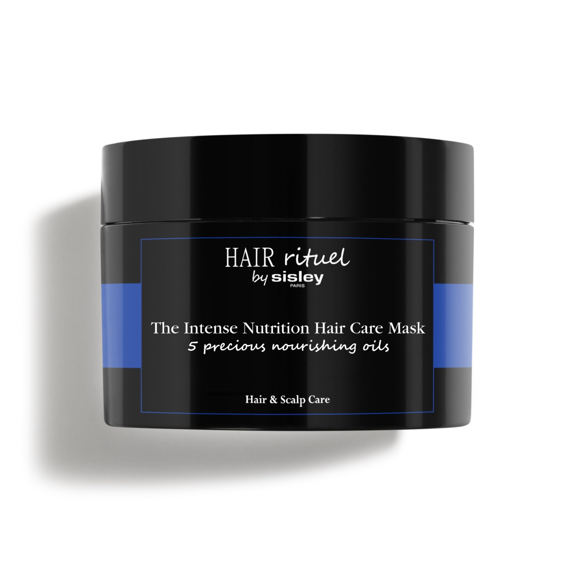 Hair Rituel by Sisley Intense Nutrition Mask packaging highlights nourishing formula for dry hair.