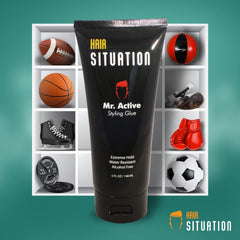 Mr. Active wash-out is easy, leaving hair clean