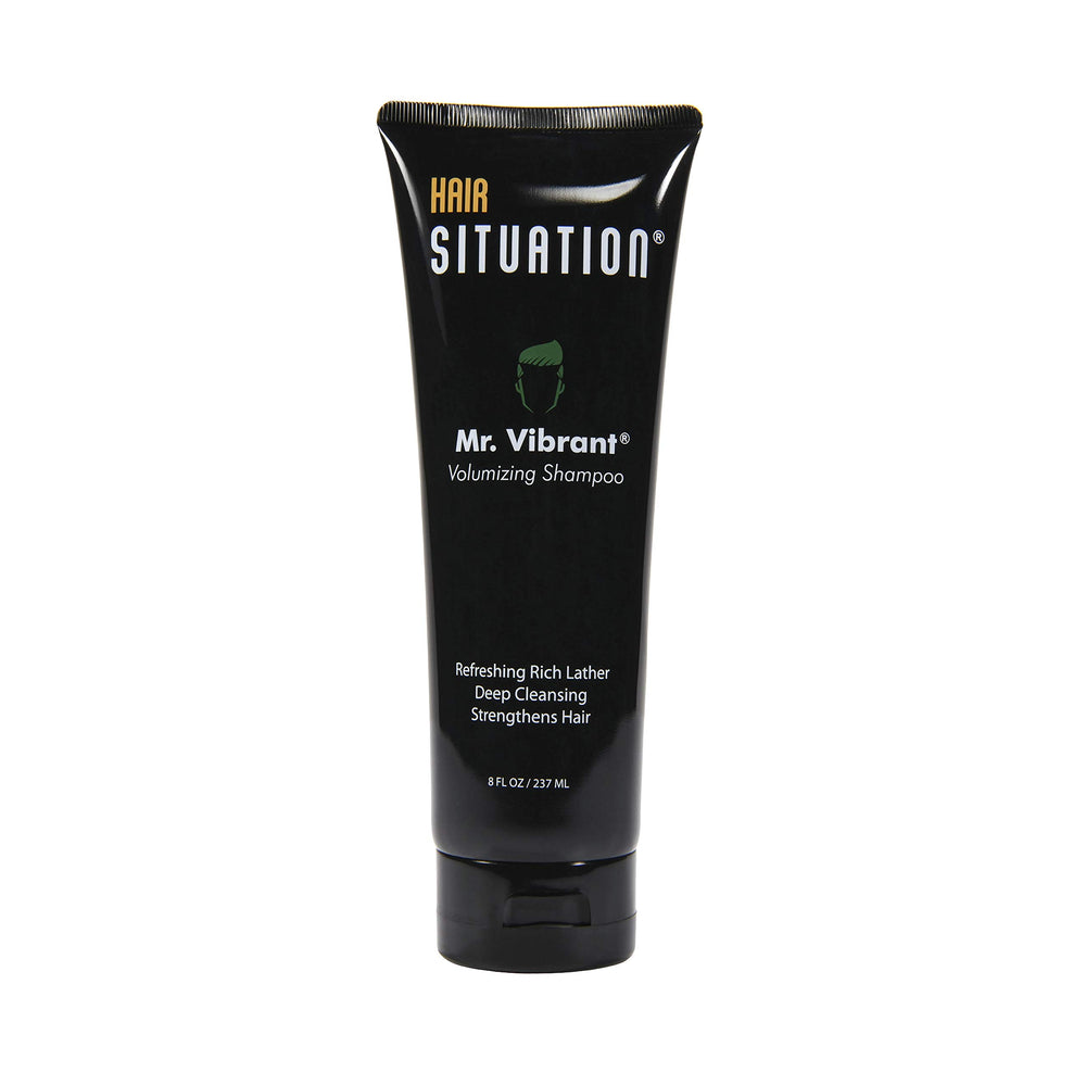 Hair Situation Mr. Vibrant Volumizing Shampoo bottle emphasizes root-to-tip fullness.