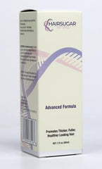 Hair Sugar packaging box highlights premium serum and ingredients.