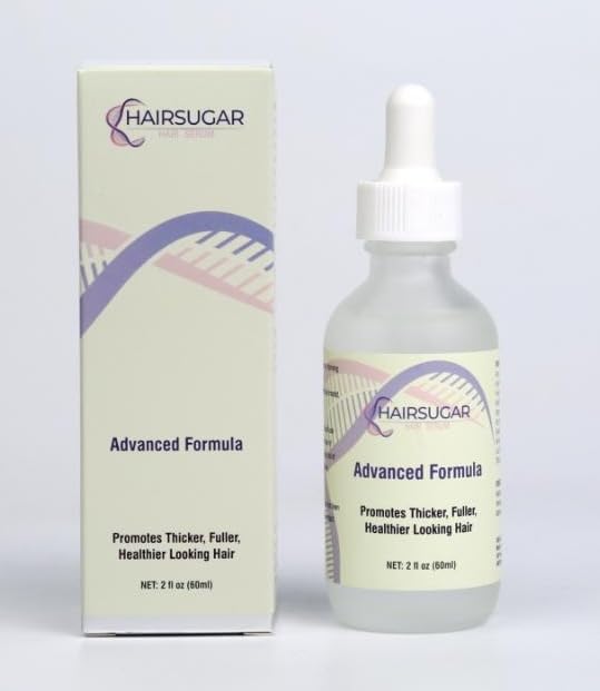 Hair Sugar thinning hair close-up demonstrates visibly fuller appearance potential.