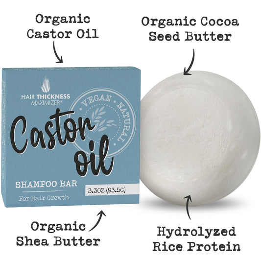 Hair Thickness Maximizer shampoo bar lather demonstrates creamy texture for easier cleansing.