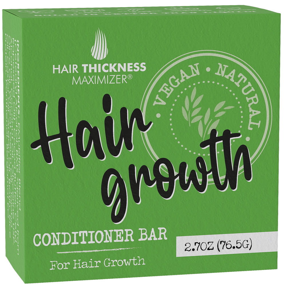 Hair Thickness Maximizer conditioner bar package, zero waste packaging for eco-conscious routines
