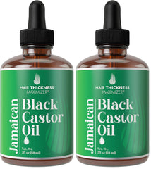 Hair Thickness Maximizer Jamaican Black Castor Oil bottle nourishing thinning hair