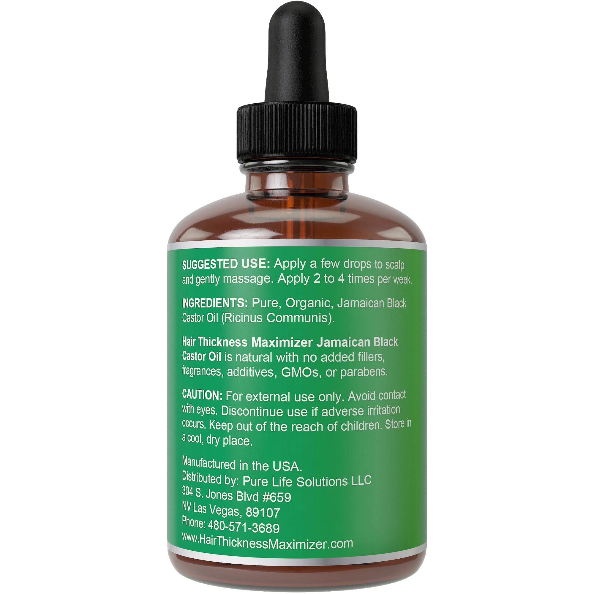 Jamaican Black Castor Oil from Hair Thickness Maximizer on a shelf at home