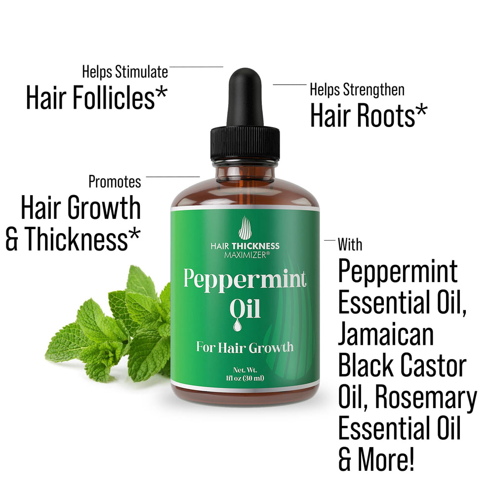 Close-up of peppermint oil application showing easy daily use.