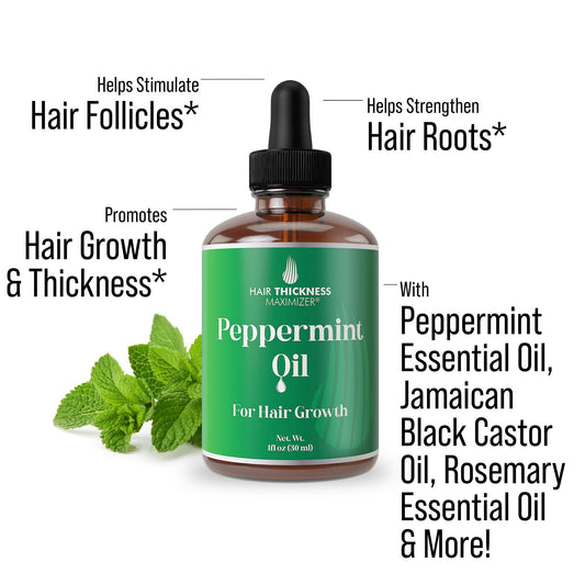 Close-up of peppermint oil application showing easy daily use.