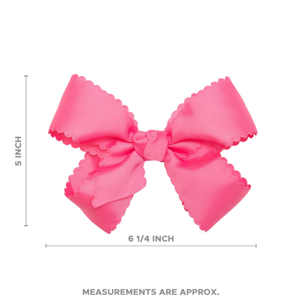 HAIRBOWS navy bow with strong salon clip keeps hair in place.