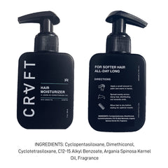 Hair Craft Co. CRVFT travel-size 3oz bottle demonstrates convenient everyday care